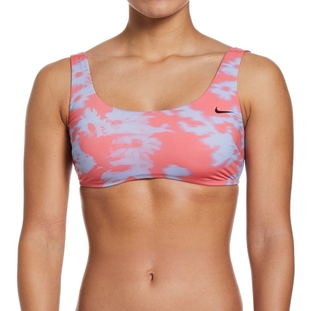 Nike Women's Floral Fade Scoop Neck Bikini Top Size L